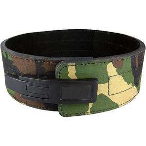 เข็มขัดยกน้ำหนักหนังลายพรางแบบกำหนดเอง พร้อมหัวเข็มขัดแบบคันโยก สำหรับออกกำลังกาย ยิม สควอท เพาะกาย รองรับเอว ยกน้ำหนัก - Product Image 1