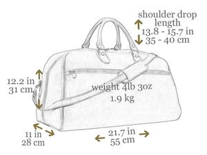 Bolsos de lona hechos a mano para hombre, Maleta de cuero de vaca auténtico, bolso de viaje, gimnasio, 0173 - Product Image 6