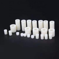 En stock entretoise en nylon plastique ABS POM cylindrique creuse blanche noire de haute qualité