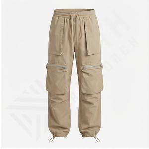 Pantalones holgados para niñas, pantalones informales con bolsillos grandes para damas, ropa de calle de pierna ancha con cordón de Hip Hop, pantalones Cargo para mujer, Invierno - Product Image 2