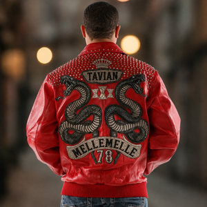 Veste en cuir pour homme de qualité supérieure, veste de motard en cuir véritable, manteau de moto tendance, design personnalisé, fabricant en gros au Pakistan - Product Image 1