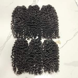 RIZADO RAW TRAMA PELO VIETNAMÉS CABELLO Virgen Cabello humano RIZADO TEXTURAS para MUJERES NEGRAS - Product Image 4