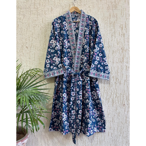 Albornoces Artesanales de Lujo para Mujer y Hombre, para Playa, Spa, Boda, con Estampado Pigmentado, Comprimidos, Ecológicos, de Secado Rápido, de Algodón Waffle - Product Image 1