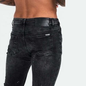 PIHA SPORTS Mens Crosshatch <b>Classic</b> Straight Leg Regular Fit Stylish Denim Jeans Spandex Material Button Fly Autumn All Waist - Product Image 3