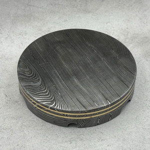 Cendrier en acier Damas artisanal de qualité supérieure, résistant à la chaleur, accessoire de fumeur pour une utilisation en intérieur et en extérieur - Product Image 5