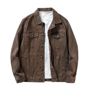 Veste en jean en coton pour homme, style printemps-automne, col rabattu, veste bomber décontractée, vêtements pour homme, vêtements d'extérieur - Product Image 6