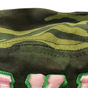 AKA <b>Camo</b> Bucket Hat Pink Embroidered Letter Camouflage Cotton Outdoor <b>Cap</b> Adjustable Casual Fashion Streetwear Hat for Men Women - Product Image 3