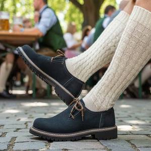 Zapatos Trachten para Hombre, Estilo Oktoberfest, en Negro y Marrón |   Zapatos Tradicionales al por Mayor, Zapatos de Cuero para Hombre - Product Image 6