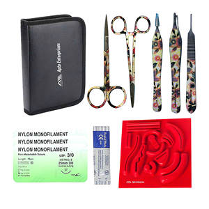 Almohadilla de sutura curva para entrenamiento de cirugía menor, potencia Manual, venta al por mayor, Kit completo de sutura quirúrgica, instrumentos médicos quirúrgicos, herramientas - Product Image 1