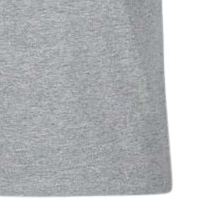 เสื้อยืดแขนสั้นลายกราฟิกสีเทาเฮเทอร์ สำหรับวัยรุ่น ไซส์เล็ก พิมพ์ลายโลโก้รอบอก คอกลม สวมใส่สบาย น้ำหนักเบา เหมาะสำหรับทุกวัน - Product Image 4