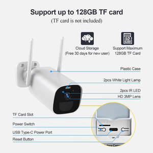 Wholesale 3MP Network Security <b>Camera</b> BC12 <b>Wire</b>-Free Battery-powered Design - Product Image 2