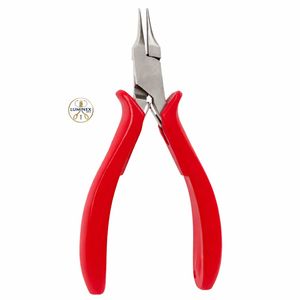 ESD-Safe <b>Small</b> Head Needle Nose Stainless Steel Pliers with Smooth Jaw &TealShield Molded Grip Handles 5.5 OAL - Product Image 2