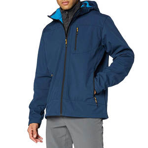 Chaqueta Soft Shell de Invierno para Hombre JUST FITNESS GEARS, Impermeable, Cortavientos, con Capucha, Ecológica, Transpirable, para Senderismo y Trabajo al Aire Libre - Product Image 1