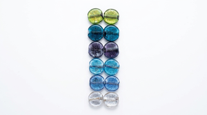 Perles de verre en forme de disque bleu métallisé 5 mm, composants pour la fabrication de bijoux DIY (bracelets, colliers, boucles d'oreilles) - Product Image 3