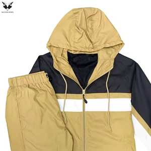 Nouveauté : Ensembles coupe-vent en polyester de haute qualité, veste et short patchwork multicolores, survêtements de jogging personnalisables avec logo - Product Image 3