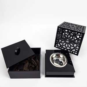 Brûleur à Bakhoor en Acrylique Moderne, Mubkhar Arabe de Designer, Porte-Encens Fait Main pour Oud, Bakhoor, Célébrations du Ramadan et de l'Aïd - Product Image 1