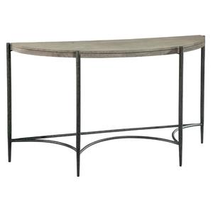 Mesa Consola Moderna de Metal con Forma de Media Luna y Base de Hierro Forjado para Muebles de Entrada de Apartamento - Product Image 2
