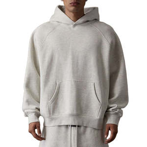 Hoodie personnalisé épais à épaules tombantes, coupe courte, vierge, haute qualité, grandes tailles pour hommes - Product Image 5
