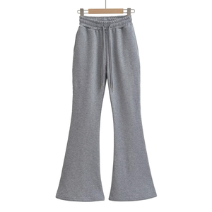 High Waist Flared Sweatpants Women <b>Bell</b> Bottom Joggers Slim Fit Stretch Yoga Pants Casual Lounge Trousers Custom OEM - Product Image 5