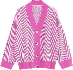 Suéter de Punto Premium para Mujer, Tejido Suave, Cálido para Otoño e Invierno, Color Sólido, Prenda Casual - Product Image 5