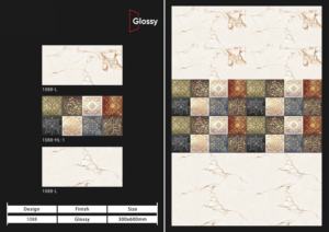 Azulejos de Cerámica Brillantes de Primera Calidad para Interiores, 30X60CM, Revestimiento Decorativo para Paredes, para Baños y Cocinas Modernos - Product Image 3