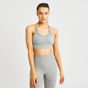 Leggings de sport à taille haute personnalisés pour le yoga, ensemble de yoga sans couture pour femmes - Product Image 5