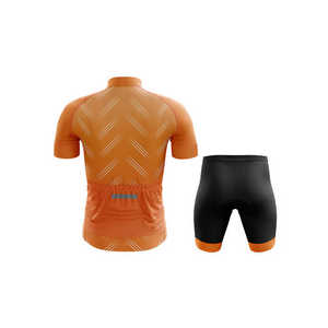 Ropa de Ciclismo Personalizada OEM, Transpirable, de Secado Rápido, Jersey de Ciclismo de Spandex/Algodón, Conjunto de Pantalones Cortos con Tirantes, Nombre del Equipo Personalizado, Unisex, Buena Oferta - Product Image 4