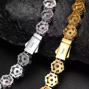 Trendy Moissanite Cuban <b>Iced</b> <b>Out</b> 925 Silver Hip hop Men VVS Diamond Moissanite Cuban Link <b>Chain</b> For Unisex - Product Image 4
