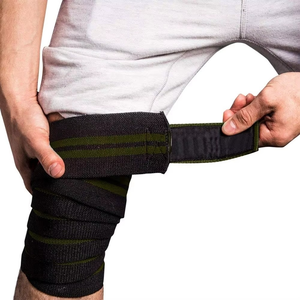 <b>Knee</b> Wraps Sports & Fitness Unisex Gym Powerlifting Weightlifting <b>Knee</b> Wraps Straps Elastic Breathable Durable Eco-Friendly - Product Image 3