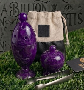 Ensemble de brûleur à bakhoor en résine de luxe avec pince et sac de transport, brûleur à encens arabe Oud, coffret cadeau - Product Image 3