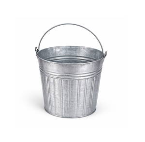 Cubo de metal galvanizado de 14 cuartos de galón - Product Image 1