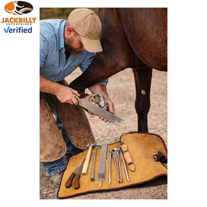 Kit d'outils de soin des sabots pour chevaux, 9 pièces, ensemble professionnel de soins des sabots équins, équipement de ferrage durable pour le taillage et le nettoyage - Product Image 6