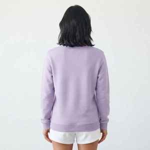 Sweat-shirt pour femme à col rond en coton et bambou, tricoté, manches longues, respirant, pour l'automne - Product Image 2