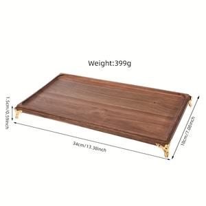 Ensemble de plateaux de rangement et de service haut de gamme avec pieds surélevés, design robuste, présentation élégante, parfait pour la décoration et l'organisation de la salle à manger - Product Image 6