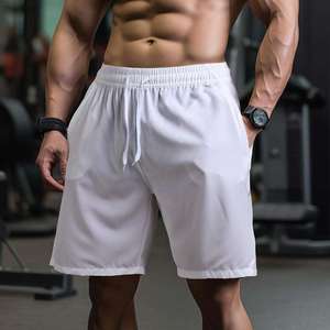 Ropa Deportiva para Hombre, Pantalones Cortos Deportivos con Logotipo Personalizado en la Cintura y Abertura en el Bajo, para Gimnasio y Entrenamiento - Product Image 4