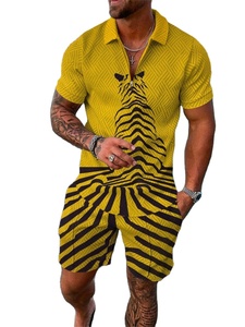 Men's Summer Vintage Style Hip Hop <b>T</b> <b>Shirts</b> Shorts Set 3D Printed Casual Men's Tracksuit Knitted Fabric Thermal Couples Outfits - Product Image 3