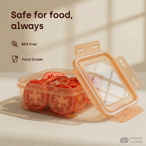 Boîte de conservation alimentaire carrée en silicone, hermétique et anti-fuite, avec fermeture à clip - 500 ml - Product Image 2