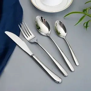 Ensemble de couverts en acier inoxydable durable de 100 pièces, idéal pour les boîtes à lunch et les rassemblements, avec des options de rangement pratiques - Product Image 1