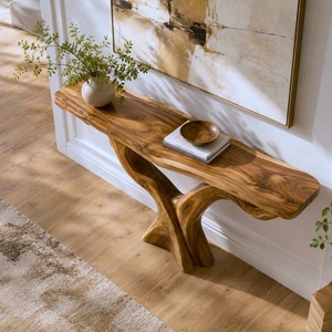 Handmade Natural Solid Wood Modern Farmhouse <b>Console</b> <b>Table</b> Top Made From Vietnam Luxali Brand Living Room Furniture - Product Image 6