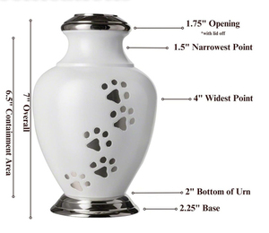 Decorative Stainless Steel Modern Eco-Friendly Pet Cremation Urns for <b>Dog</b> <b>Ashes</b> Small Funeral Supplies Wholesale - Product Image 2