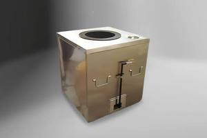 Four à tandoor électrique et à gaz en acier inoxydable King International avec nettoyage facile - Product Image 4