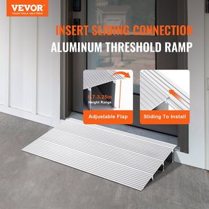 Regolabile 3 \ "aumento 800 Lbs capacità di carico in alluminio porta soglia rampa per sedie a rotelle sedie a motore-porta rampa modulare - Product Image 2