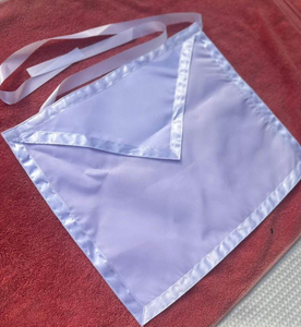Tablier de Maître Maçonnique Rite Français en Coton/Soie Personnalisé Style Vintage Écologique Haute Qualité - Product Image 4