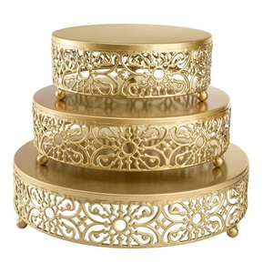 Multiple Layer Rack Aluminium Metal Handmade Cake Serving Dessert Snack <b>Display</b> <b>Stand</b> - Product Image 4