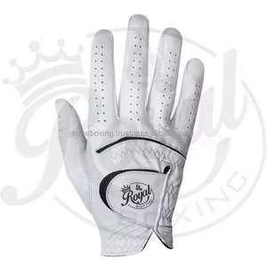 Guantes de Golf Grace Unisex Personalizables, Transpirables, Blancos, de Cuero Genuino Suave, para Ciclismo y Deportes, con Logotipo Personalizado para Hombre - Product Image 4