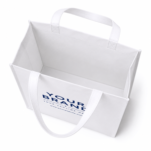 Premium <b>White</b> Non Woven Promotional Carry <b>Bag</b> with Printed Logo for Brand Campaigns Retailer Promotions Wholesale Export B2B USA - Product Image 1