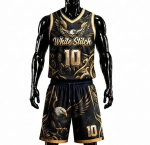 <b>White</b> Stitch <b>Women's</b> Basketball <b>Shorts</b> Sleeveless Crew Neck Sublimated Print Breathable Spandex/Nylon Athletic Fit Custom - Product Image 2