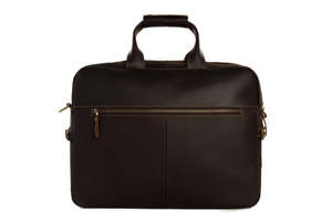 Custom Leather <b>Briefcase</b> for Men Luxury Multi Pocket Laptop Bag Durable Office Work Messenger Bag with Custom Logo - Product Image 2