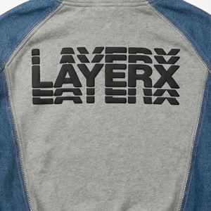 Sweat à capuche pour femme de qualité supérieure 2026, 500 g/m², en molleton denim, impression 3D en relief, badge en strass, pull streetwear - Product Image 4