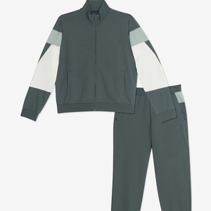 Ensemble de survêtement pour enfants à motif uni, sweat à capuche à manches longues et pantalon de jogging personnalisés, en mélange de coton doux - Product Image 1